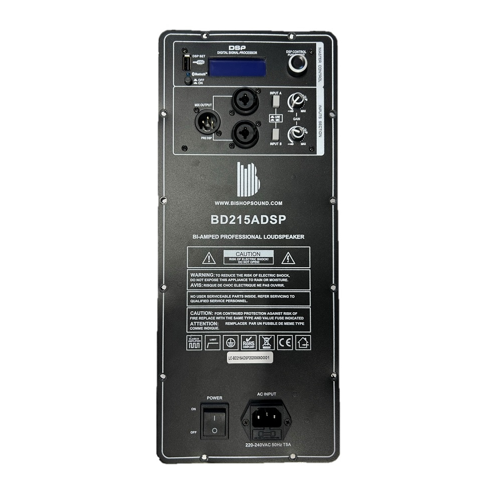Power Module - Class D - Dual 15" bi-amped 2 way with full DSP and Bluetooth